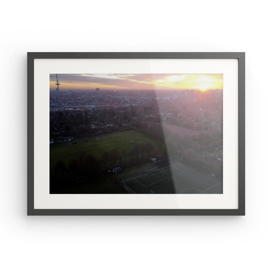 Bremen-Walle von oben als Passepartout