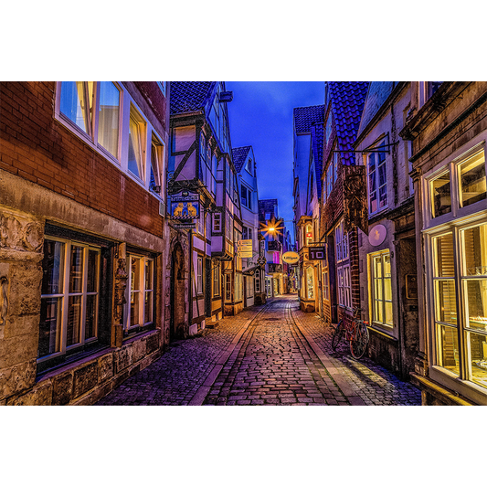 Der Bremer Schnoor als Poster